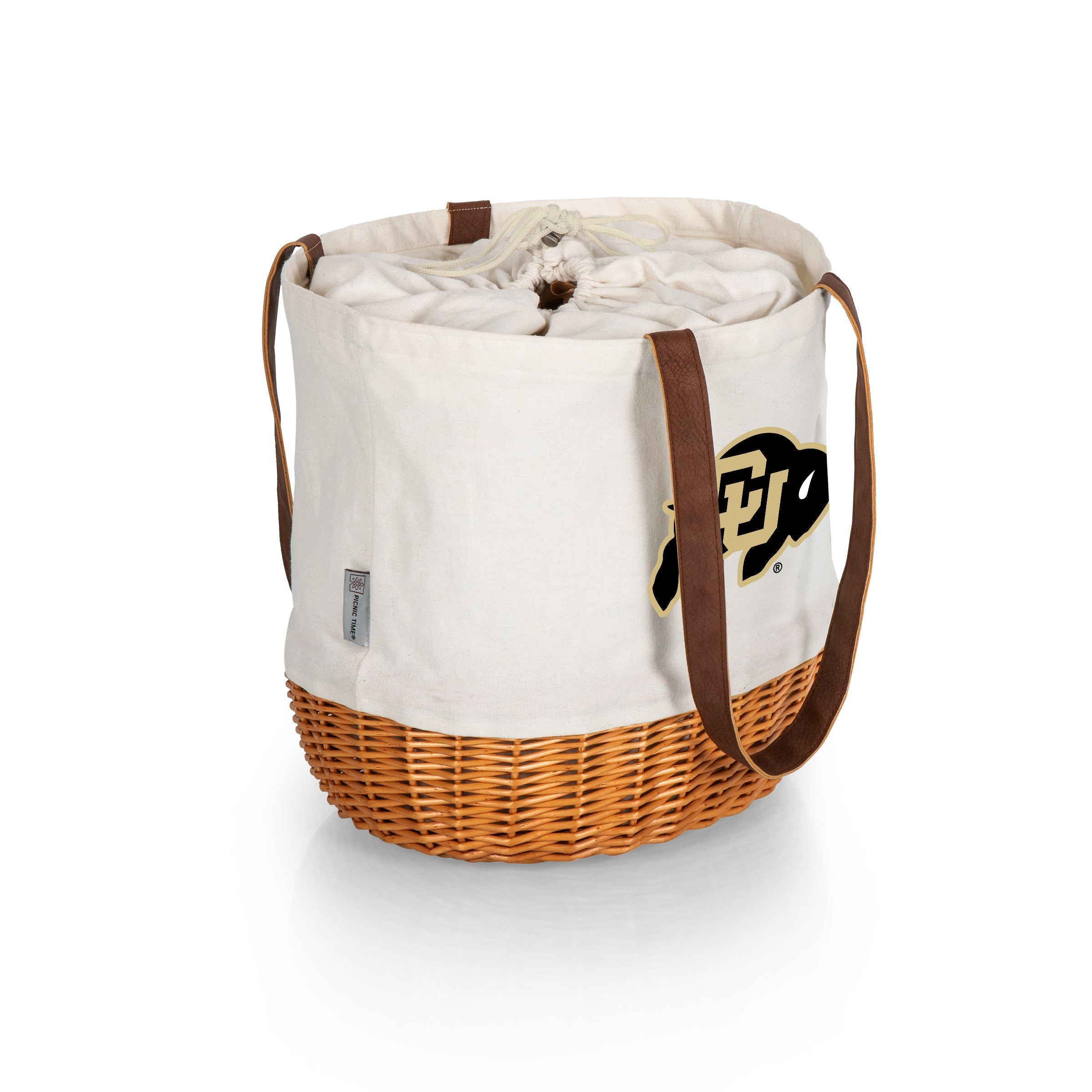 Colorado Buffaloes - Coronado Canvas and Willow Basket Tote