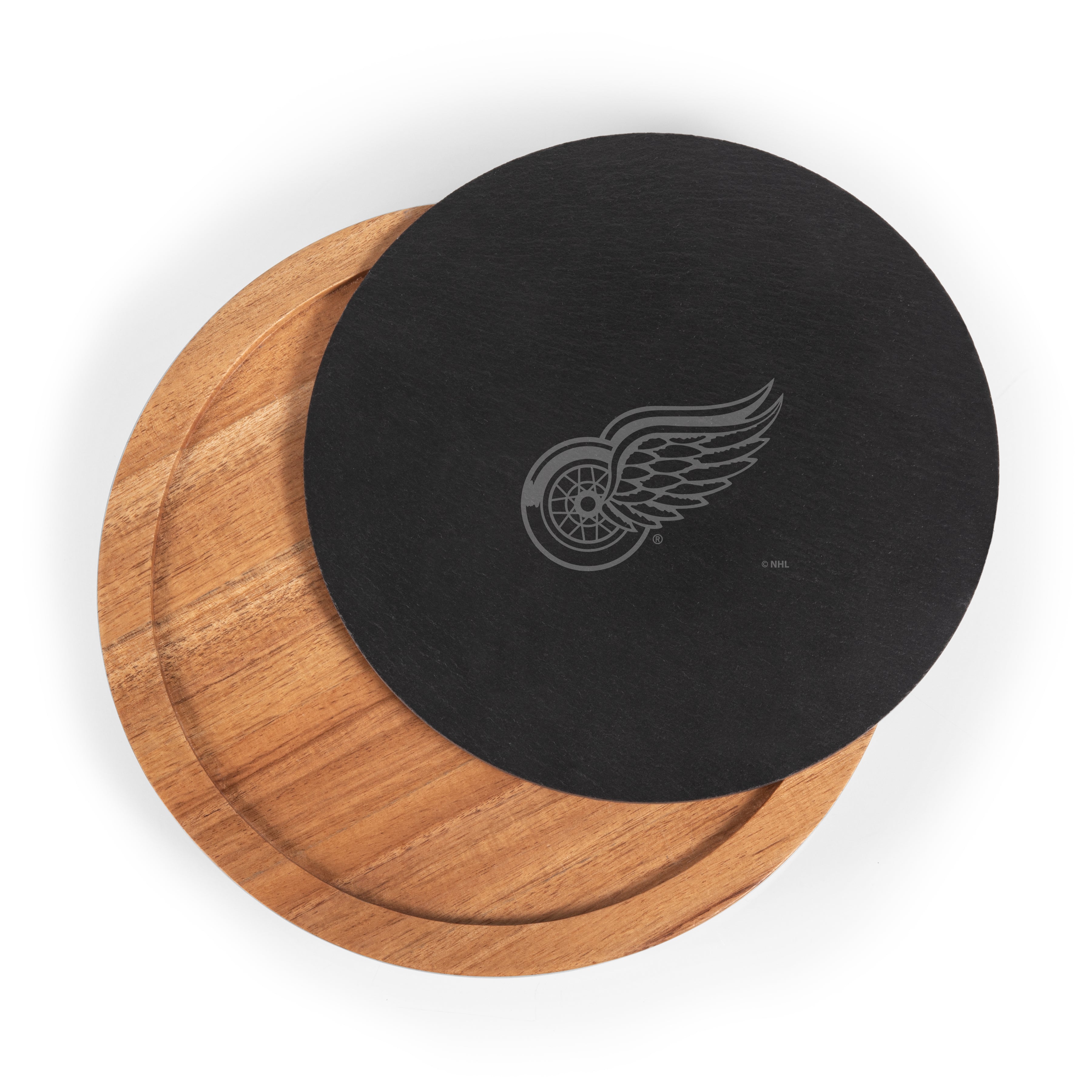 Detroit Red Wings - Insignia Acacia and Slate Serving Board with Cheese Tools