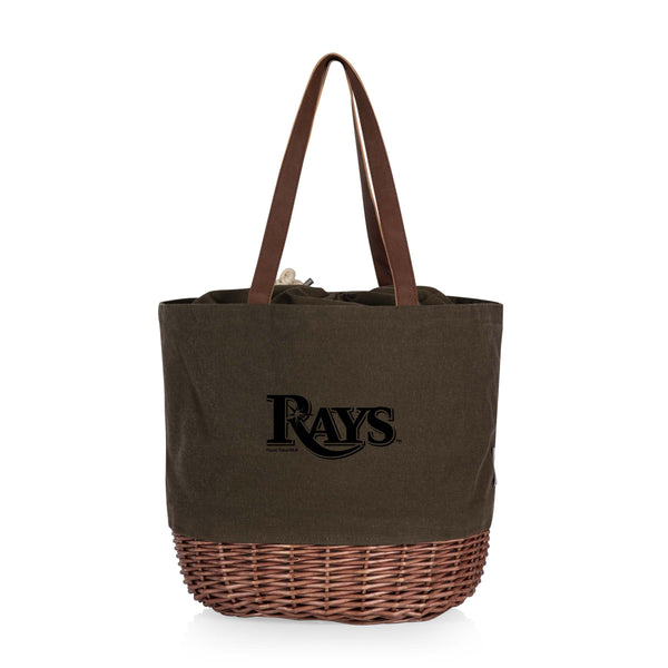 Tampa Bay Rays - Coronado Canvas and Willow Basket Tote