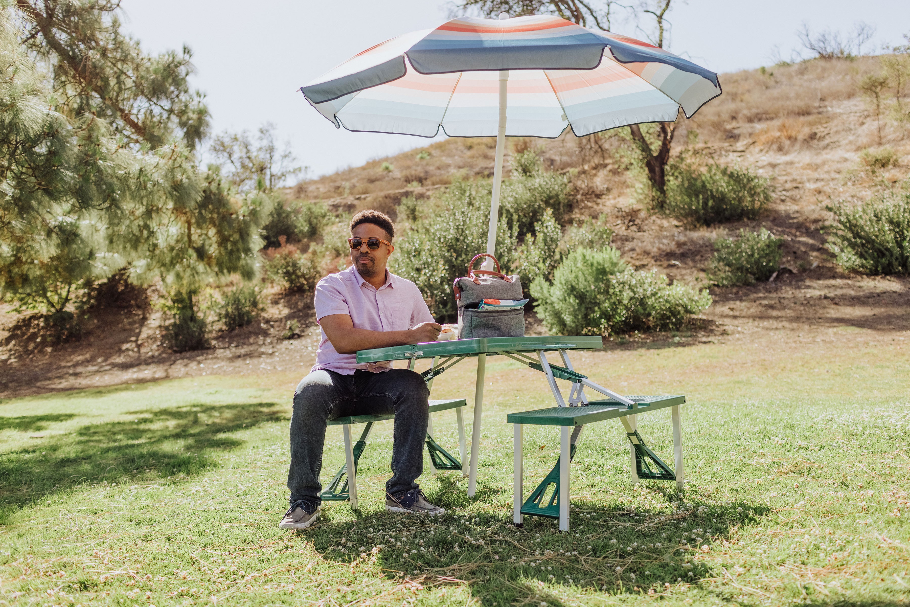 Picnic Table Portable Folding Table with Seats