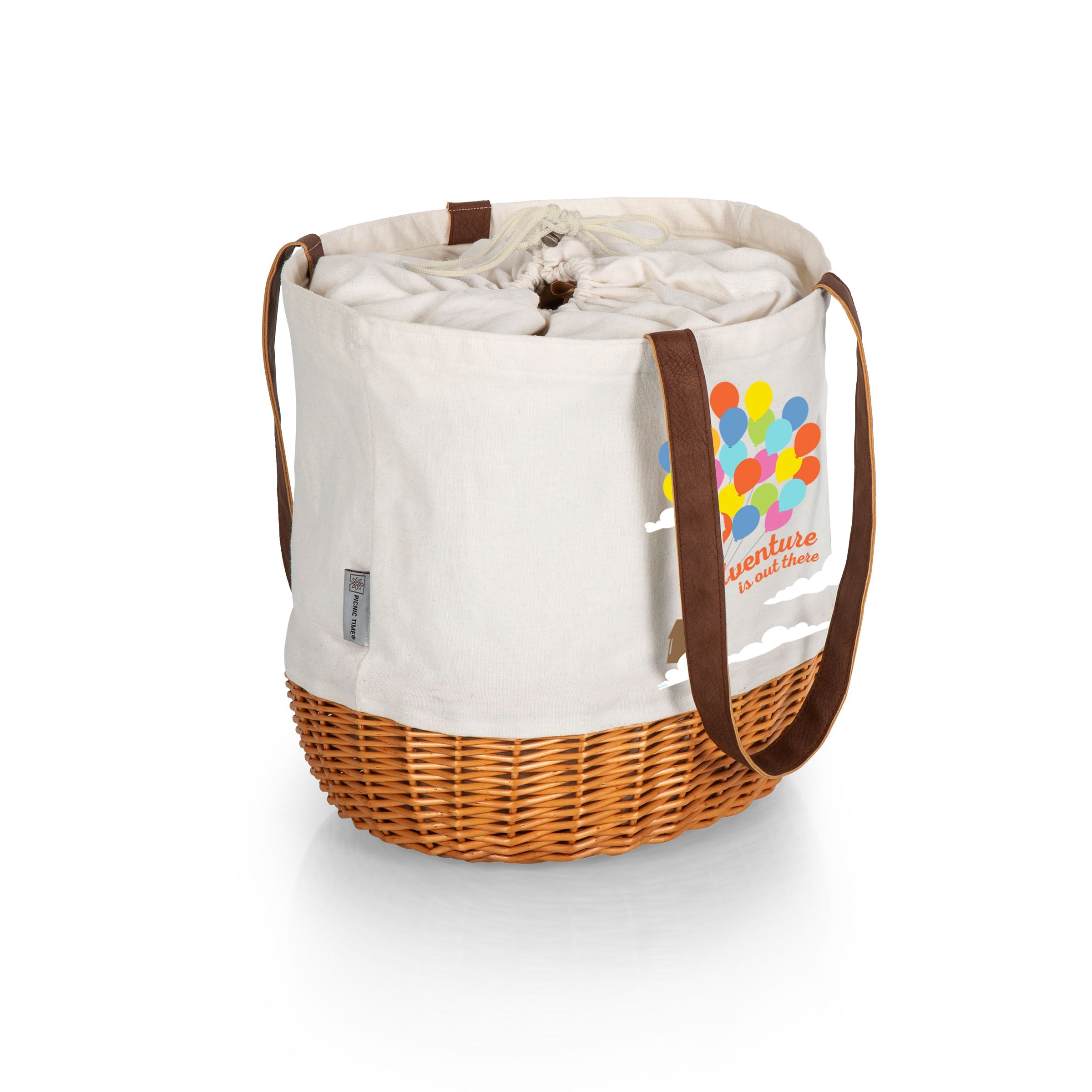 UP - Coronado Canvas and Willow Basket Tote