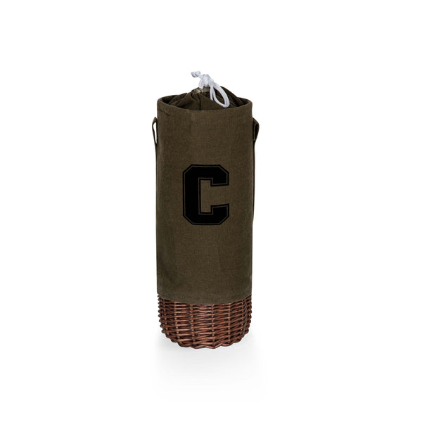 Cornell Big Red - Malbec Insulated Canvas and Willow Wine Bottle Basket