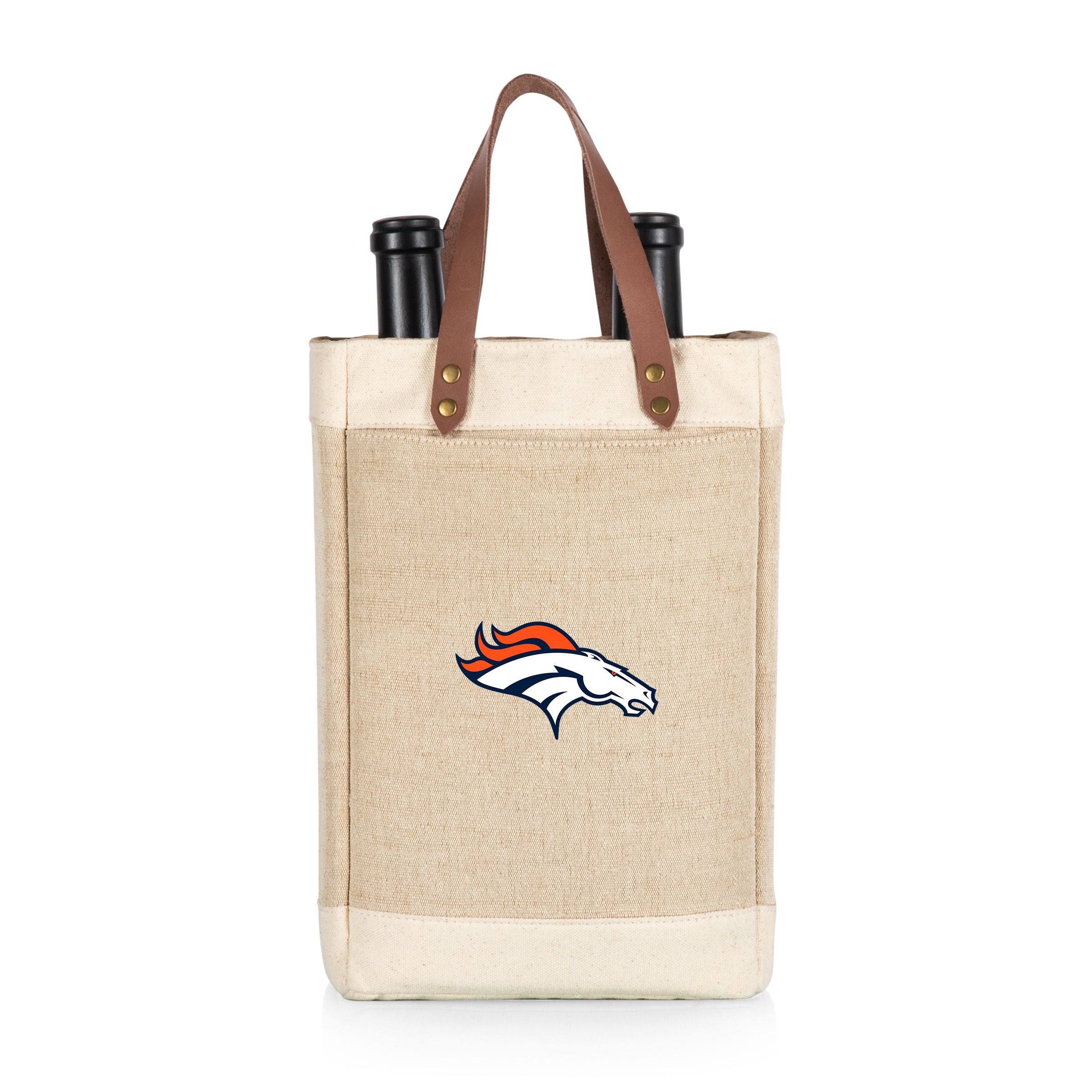 Denver Broncos - Pinot Jute 2 Bottle Insulated Wine Bag