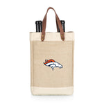 Denver Broncos - Pinot Jute 2 Bottle Insulated Wine Bag