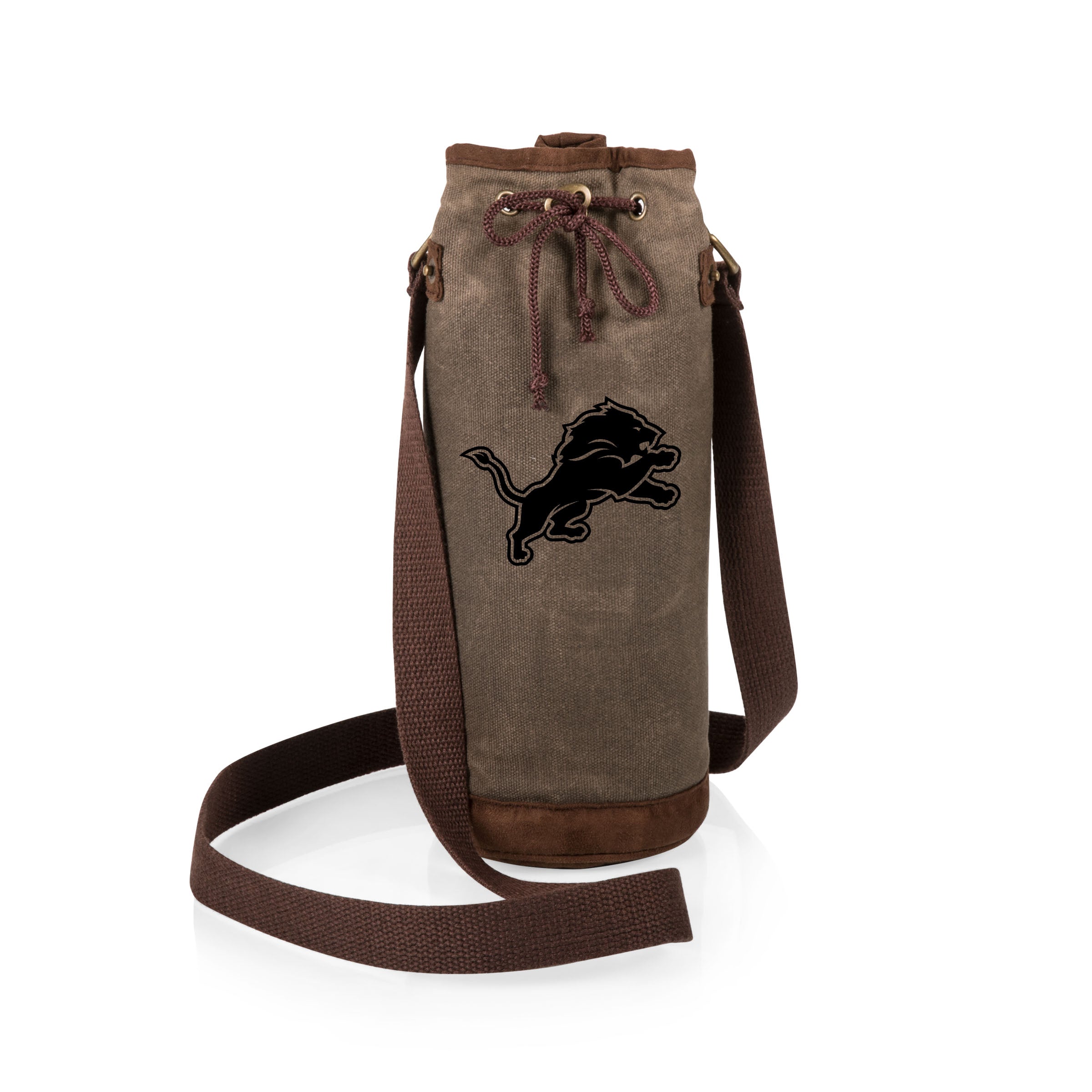 Detroit Lions - Waxed Canvas Wine Tote