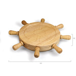 Mariner Lazy Susan Cheese Cutting Board & Tools Set