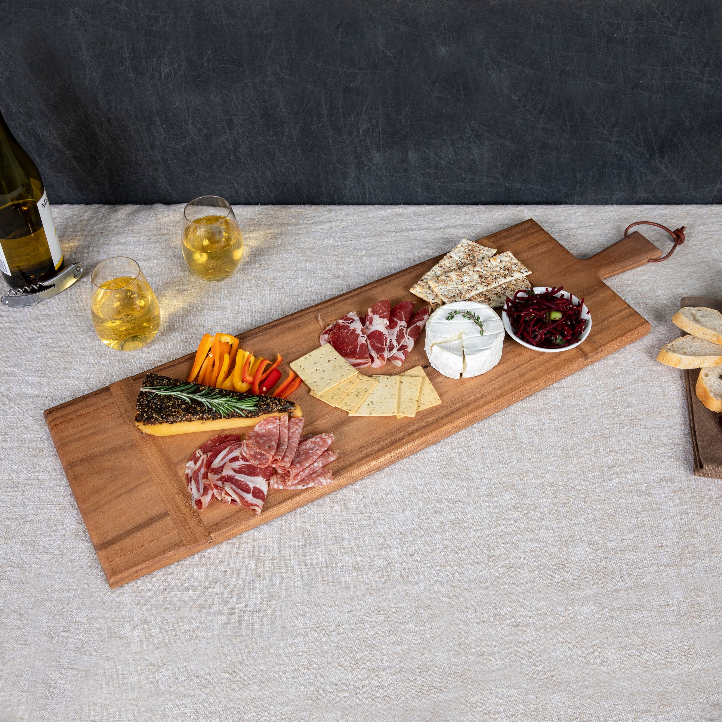 Madera Rectangular Long Charcuterie Board - 29" x 9"