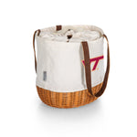 Virginia Tech Hokies - Coronado Canvas and Willow Basket Tote