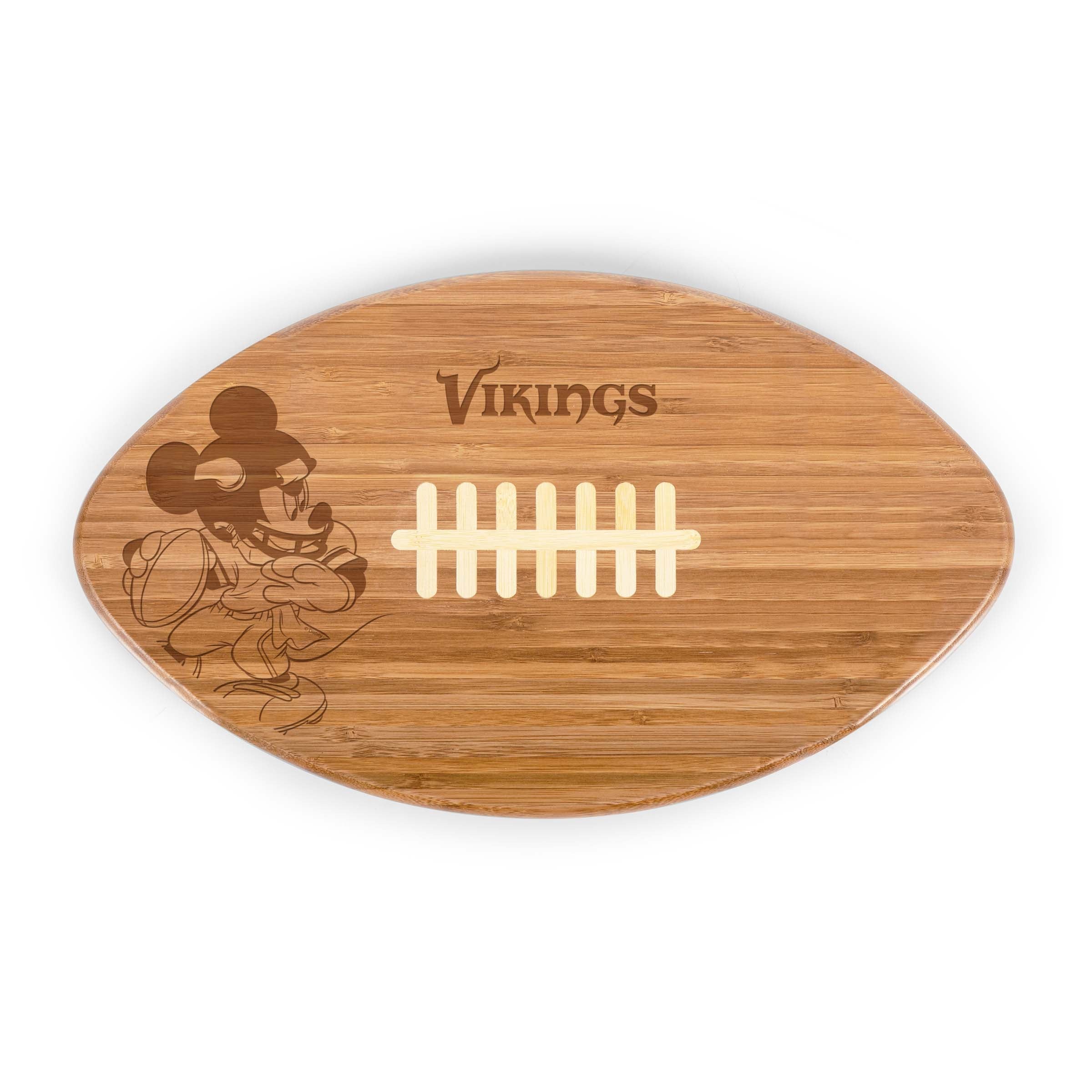 Minnesota Vikings Mickey Mouse - Touchdown! Football Cutting Board & Serving Tray
