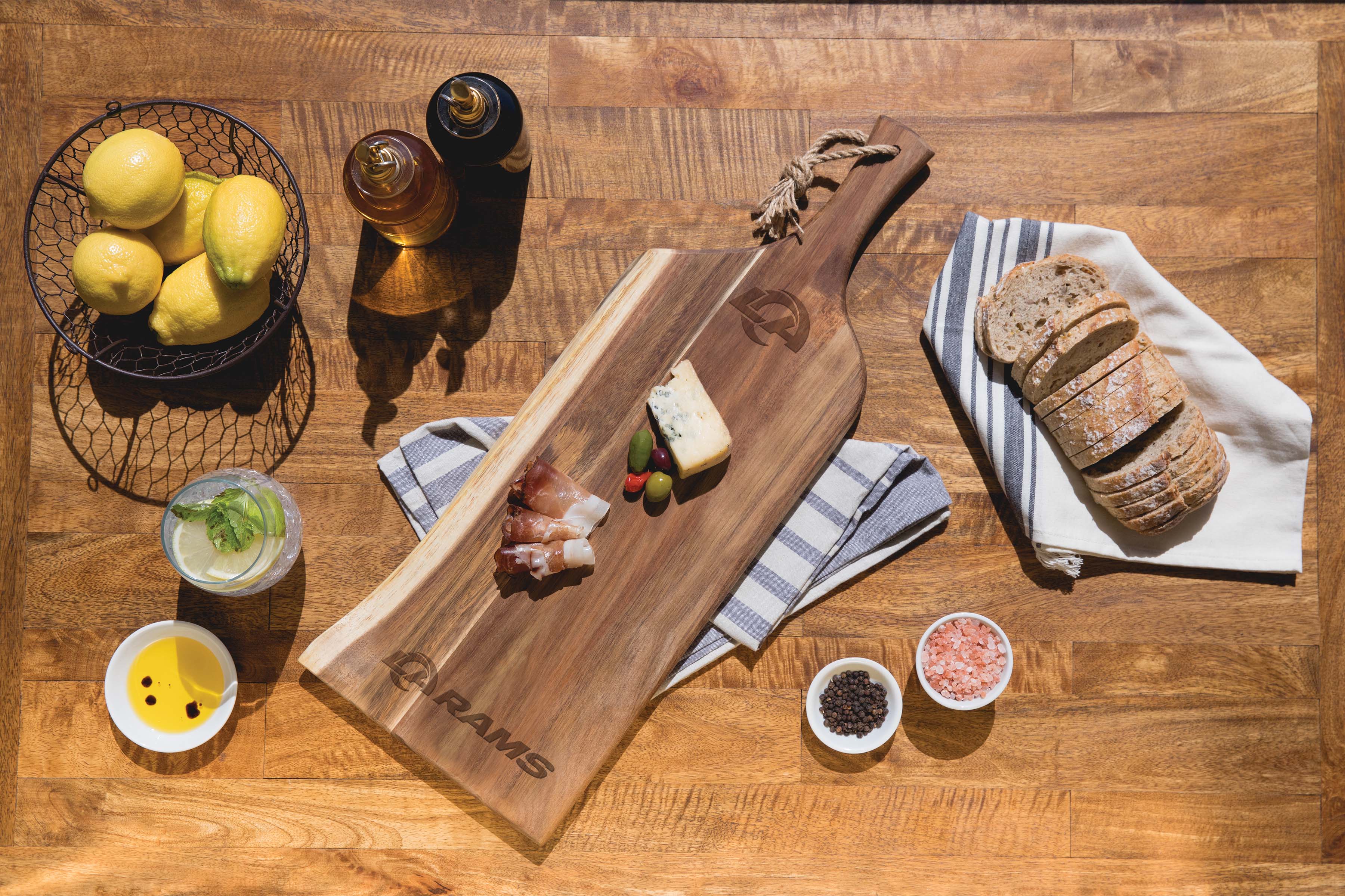 Los Angeles Rams - Artisan 24" Acacia Charcuterie Board