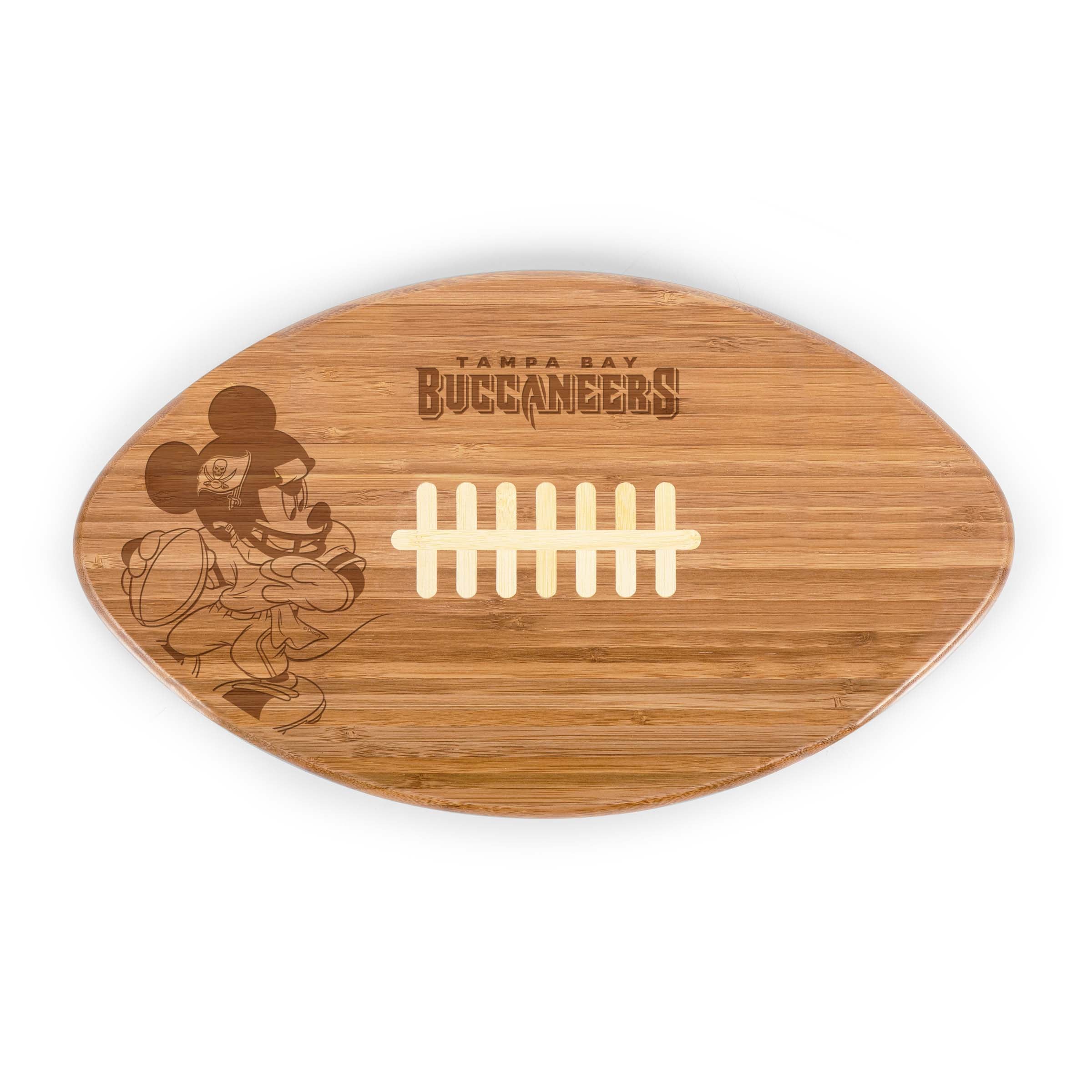 Tampa Bay Buccaneers Mickey Mouse - Touchdown! Football Cutting Board & Serving Tray