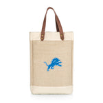 Detroit Lions - Pinot Jute 2 Bottle Insulated Wine Bag