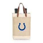 Indianapolis Colts - Pinot Jute 2 Bottle Insulated Wine Bag