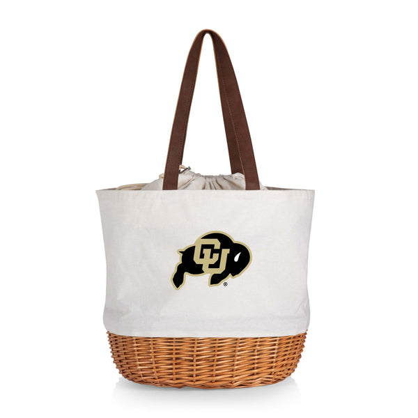 Colorado Buffaloes - Coronado Canvas and Willow Basket Tote