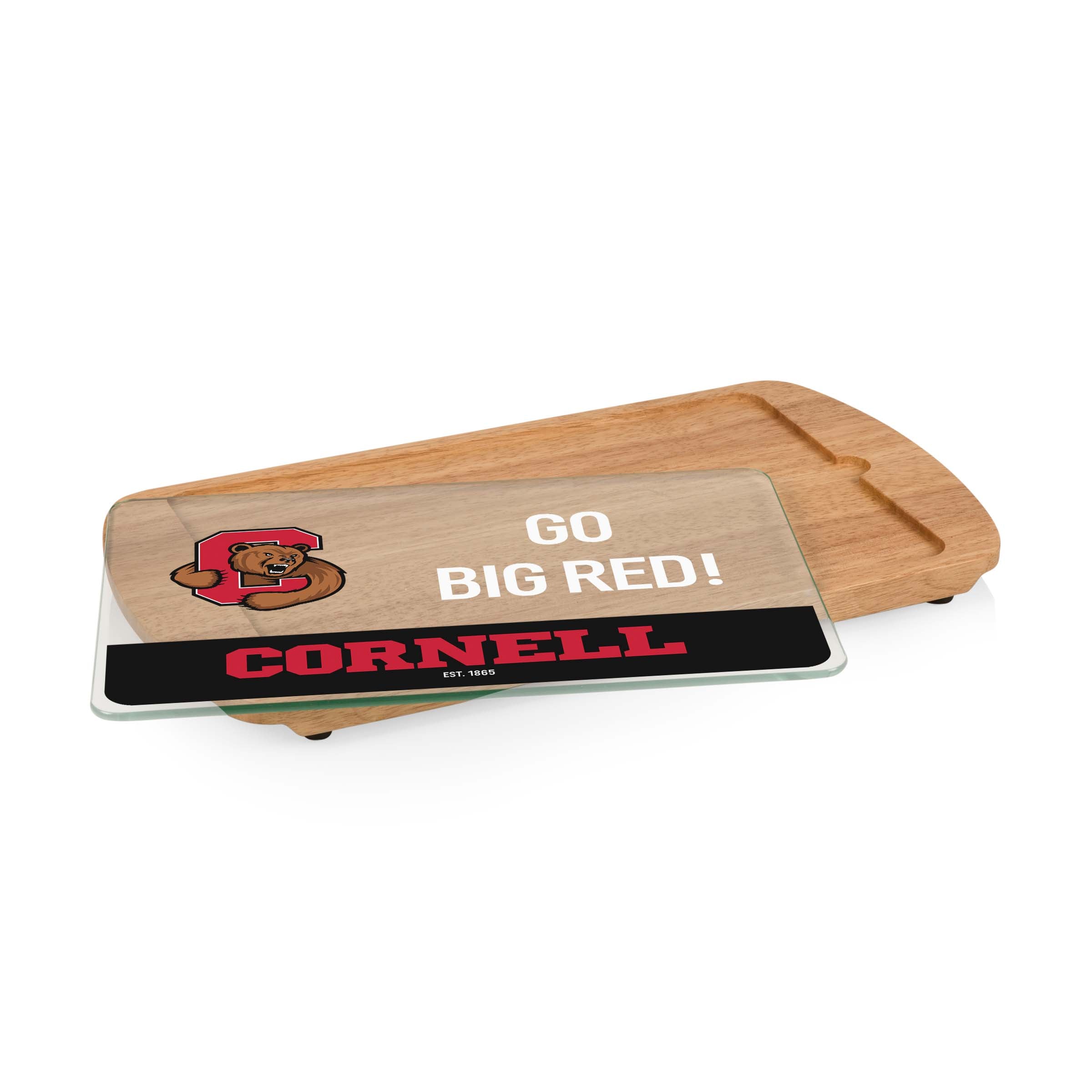 Cornell Big Red - Billboard Glass Top Serving Tray