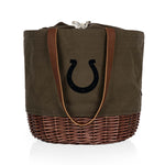 Indianapolis Colts - Coronado Canvas and Willow Basket Tote