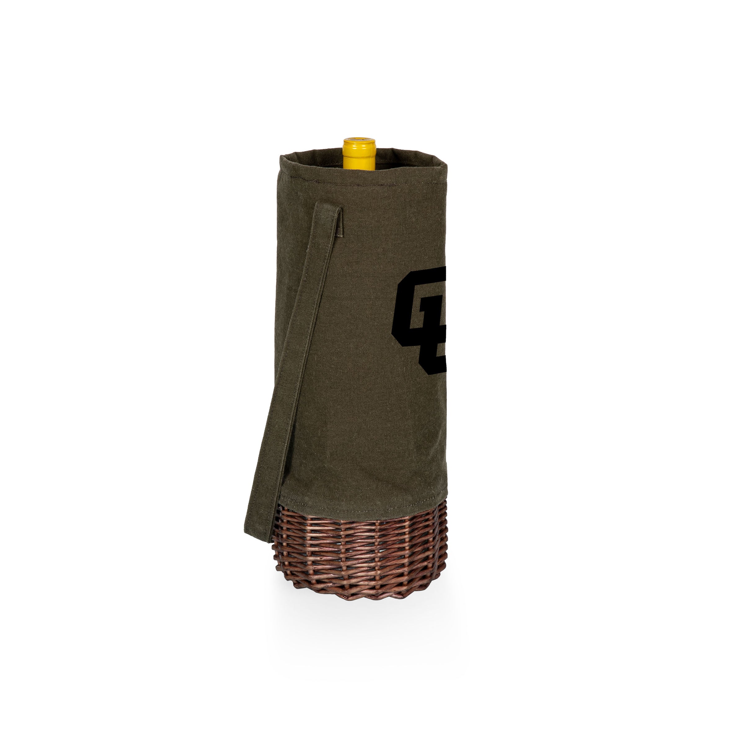 Colorado Buffaloes - Malbec Insulated Canvas and Willow Wine Bottle Basket