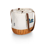 Pittsburgh Panthers - Coronado Canvas and Willow Basket Tote