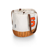 Syracuse Orange - Coronado Canvas and Willow Basket Tote