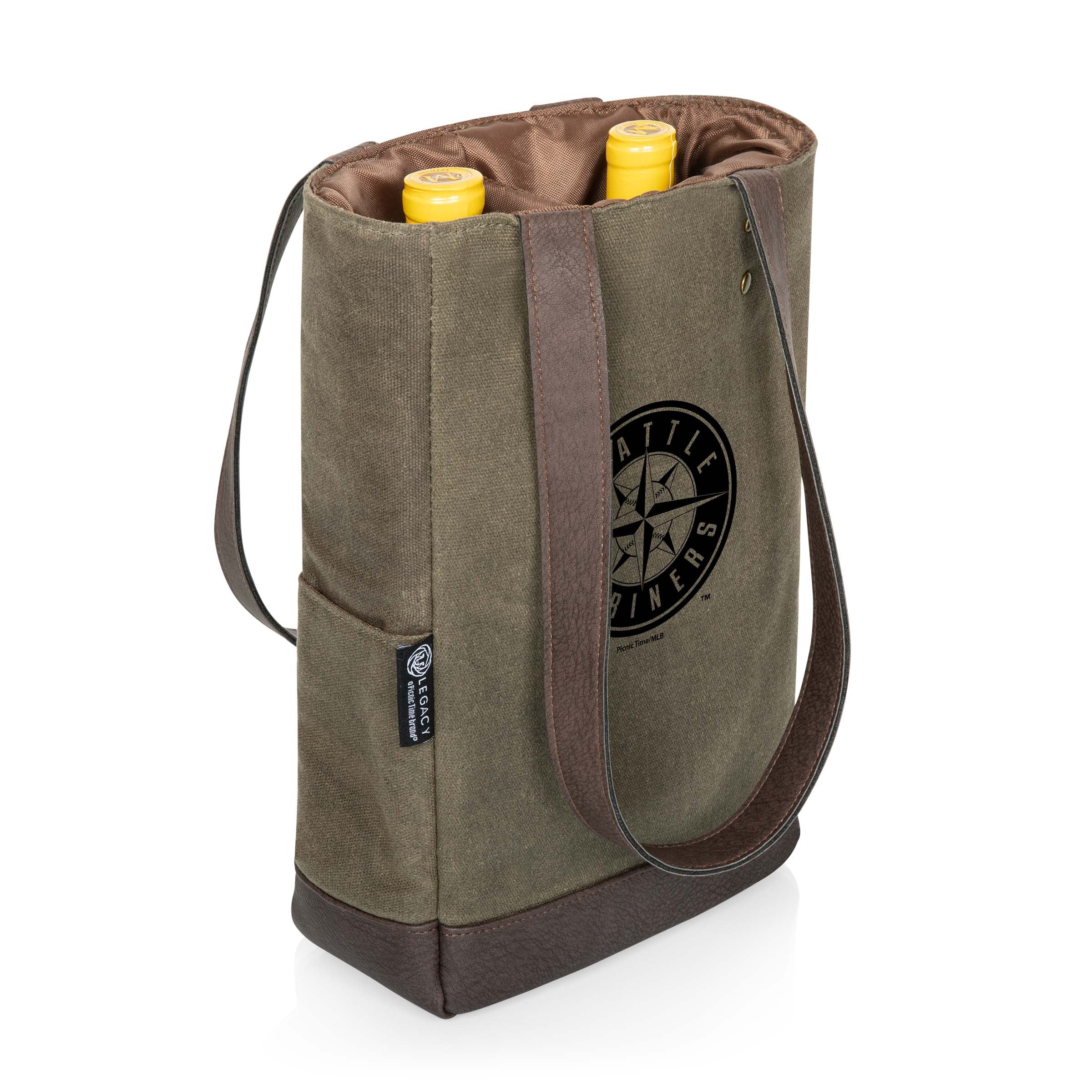 Seattle Mariners - 2 Bottle Insulated Wine Cooler Bag