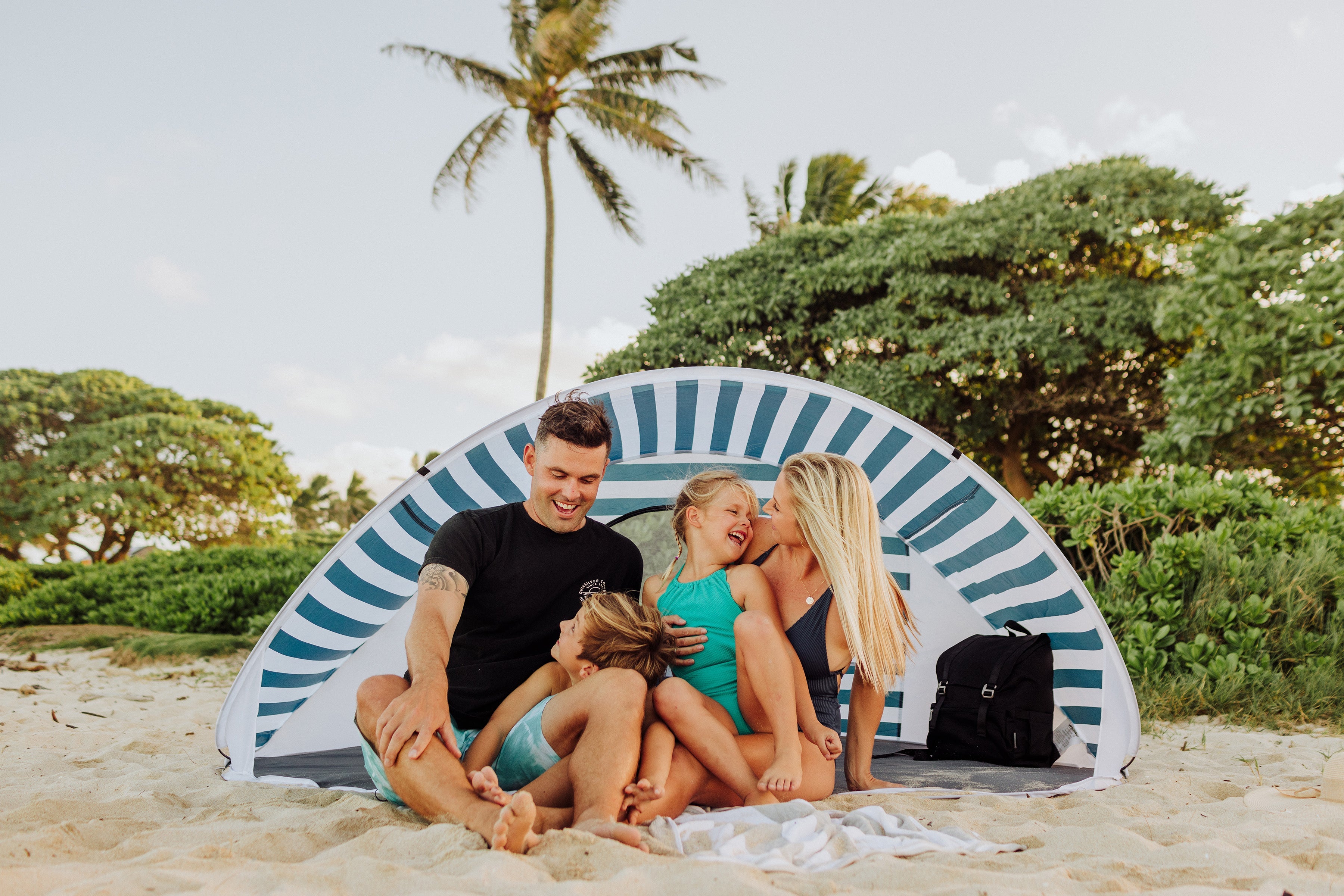 Beach Sayings All I Need is Vitamin Sea - Manta Portable Beach Tent