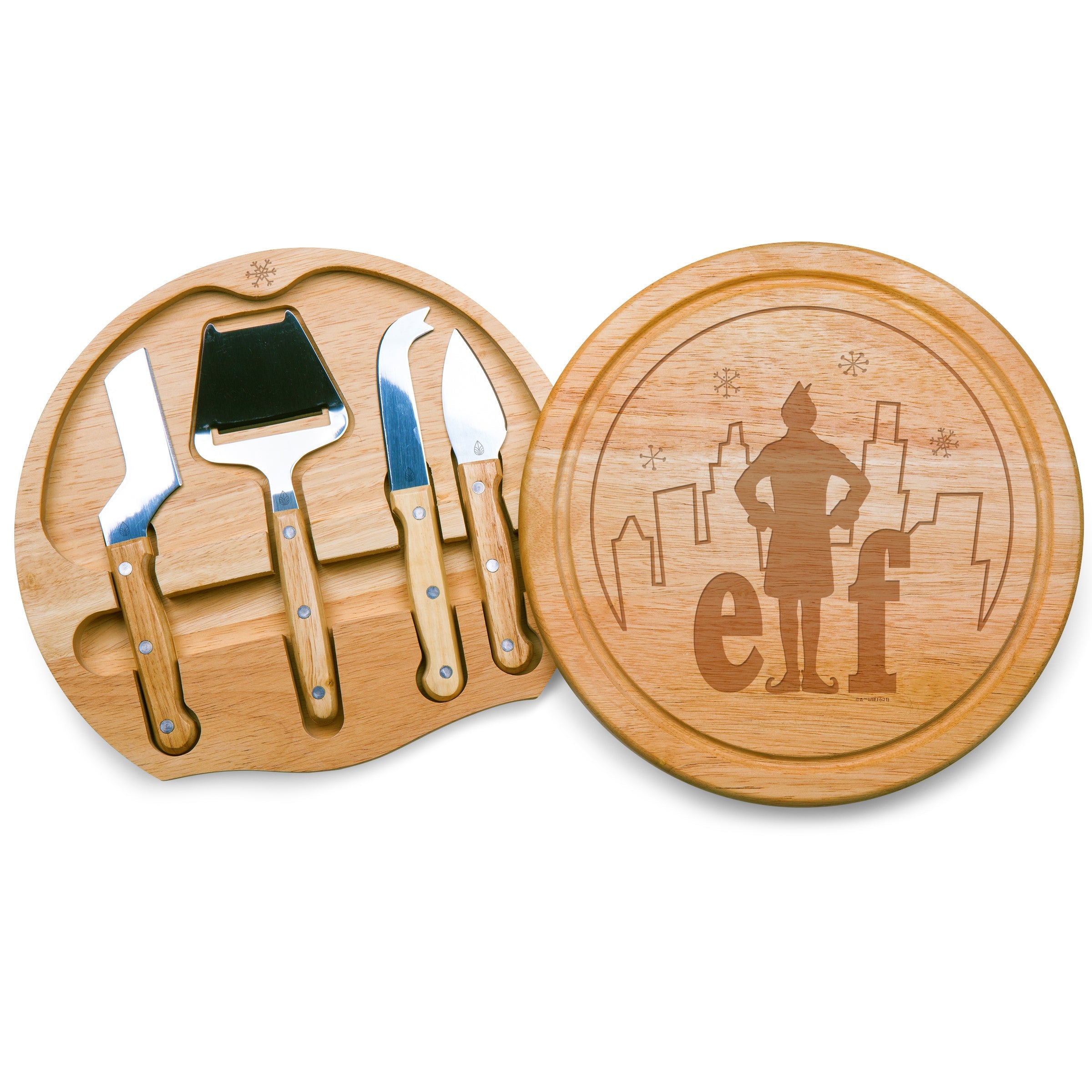 Elf Snow Globe - Circo Cheese Cutting Board & Tools Set