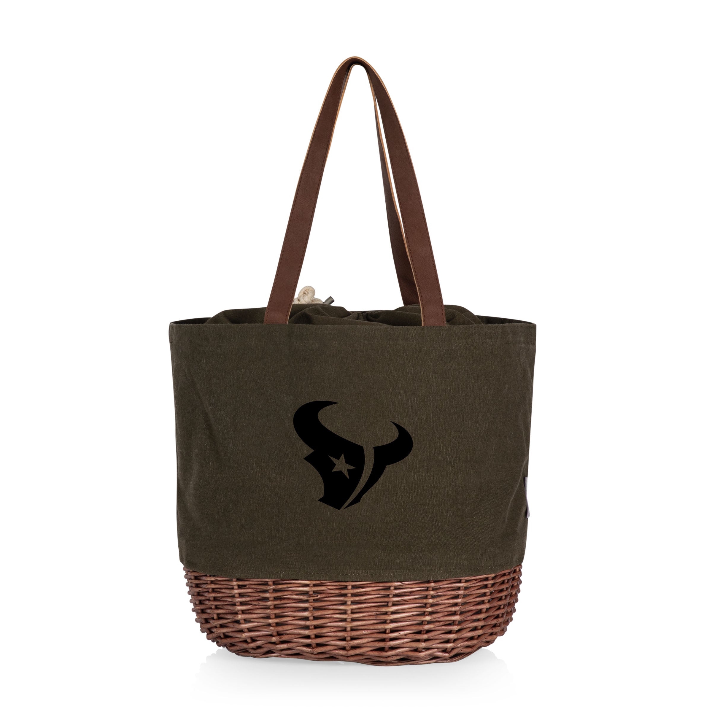 Houston Texans - Coronado Canvas and Willow Basket Tote