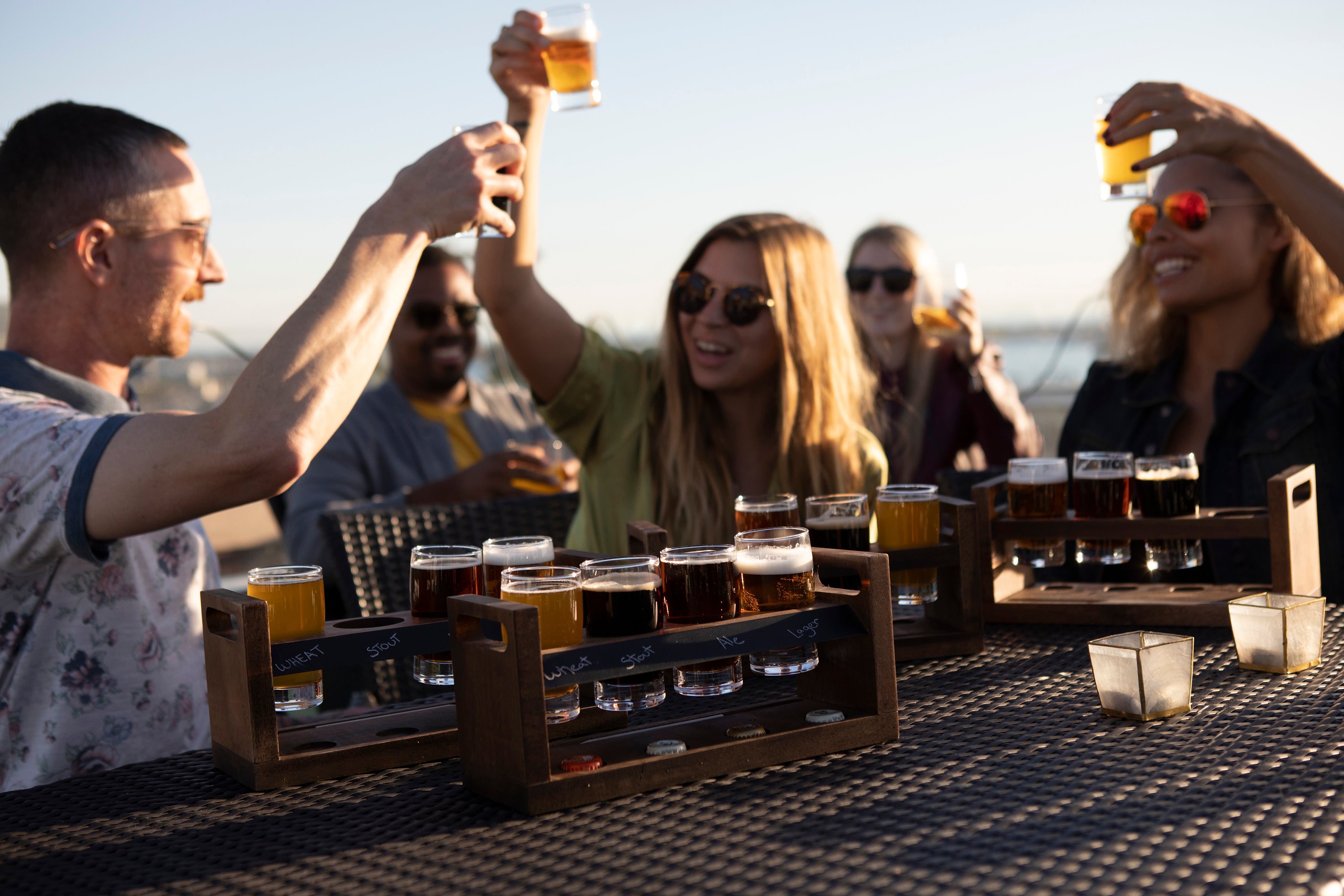 Tampa Bay Buccaneers - Craft Beer Flight Beverage Sampler