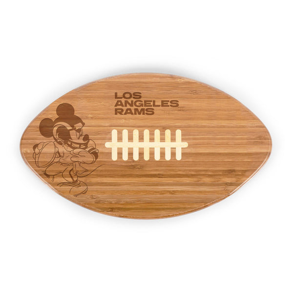 Los Angeles Rams Mickey Mouse - Touchdown! Football Cutting Board & Serving Tray