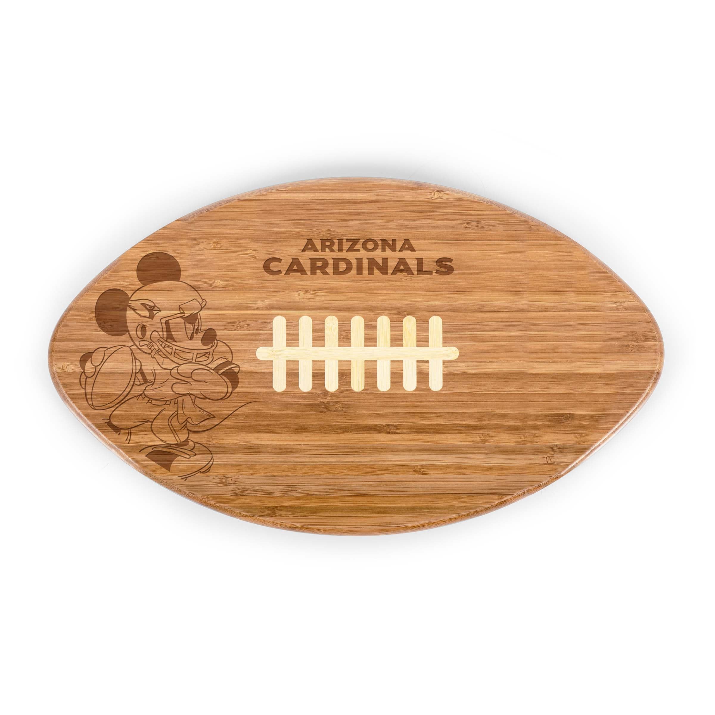 Arizona Cardinals Mickey Mouse - Touchdown! Football Cutting Board & Serving Tray