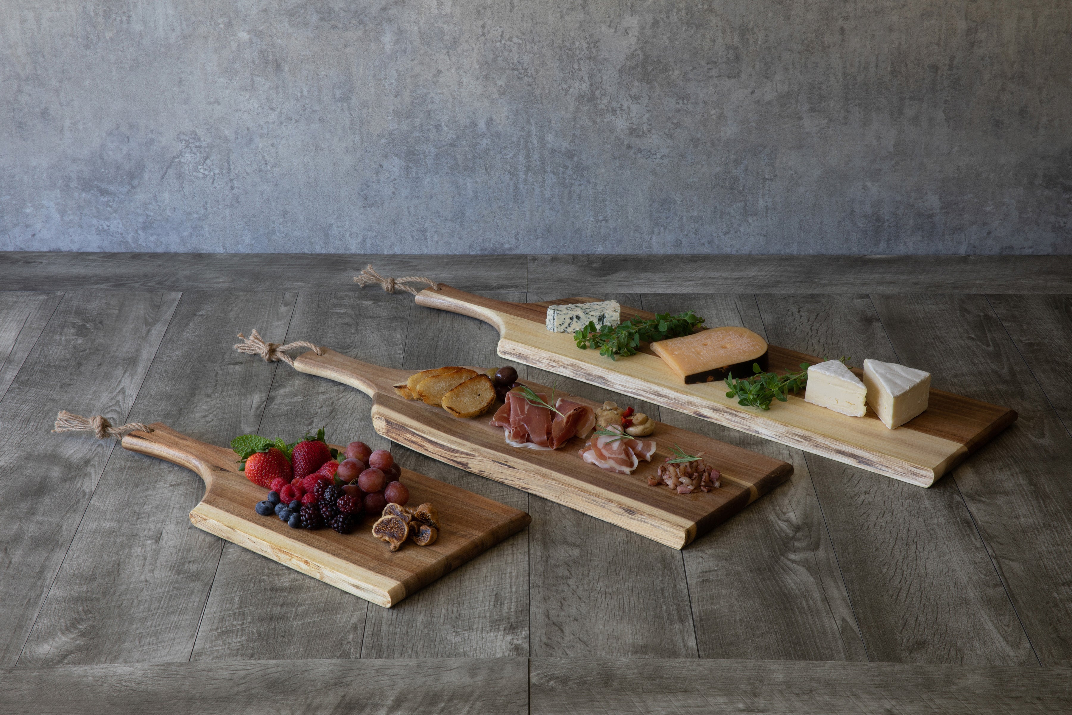 Set of 3 Artisan Serving Planks (18", 24", 30")