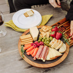 Cornell Big Red - Insignia Acacia and Slate Serving Board with Cheese Tools