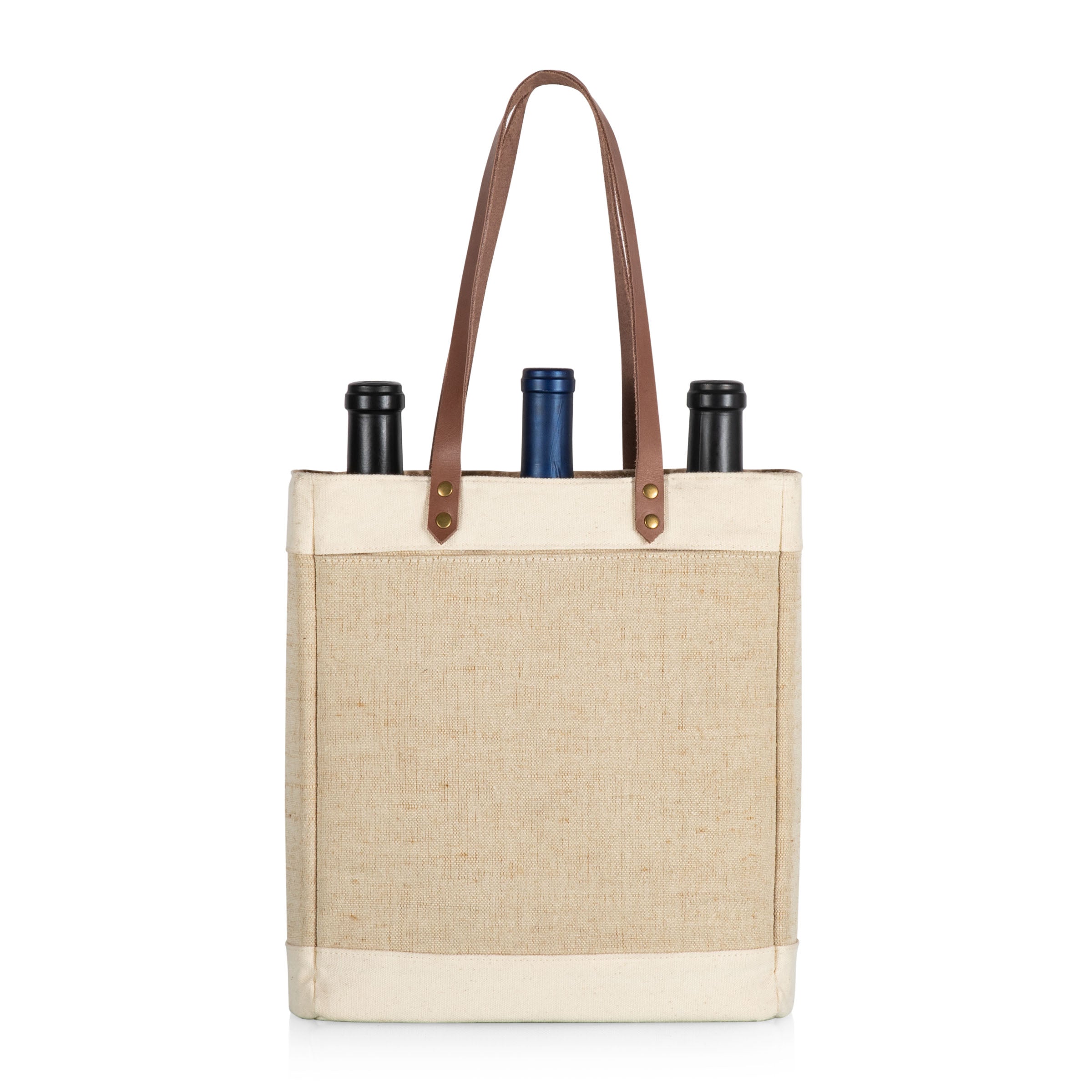 Pinot Jute 3 Bottle Insulated Wine Bag