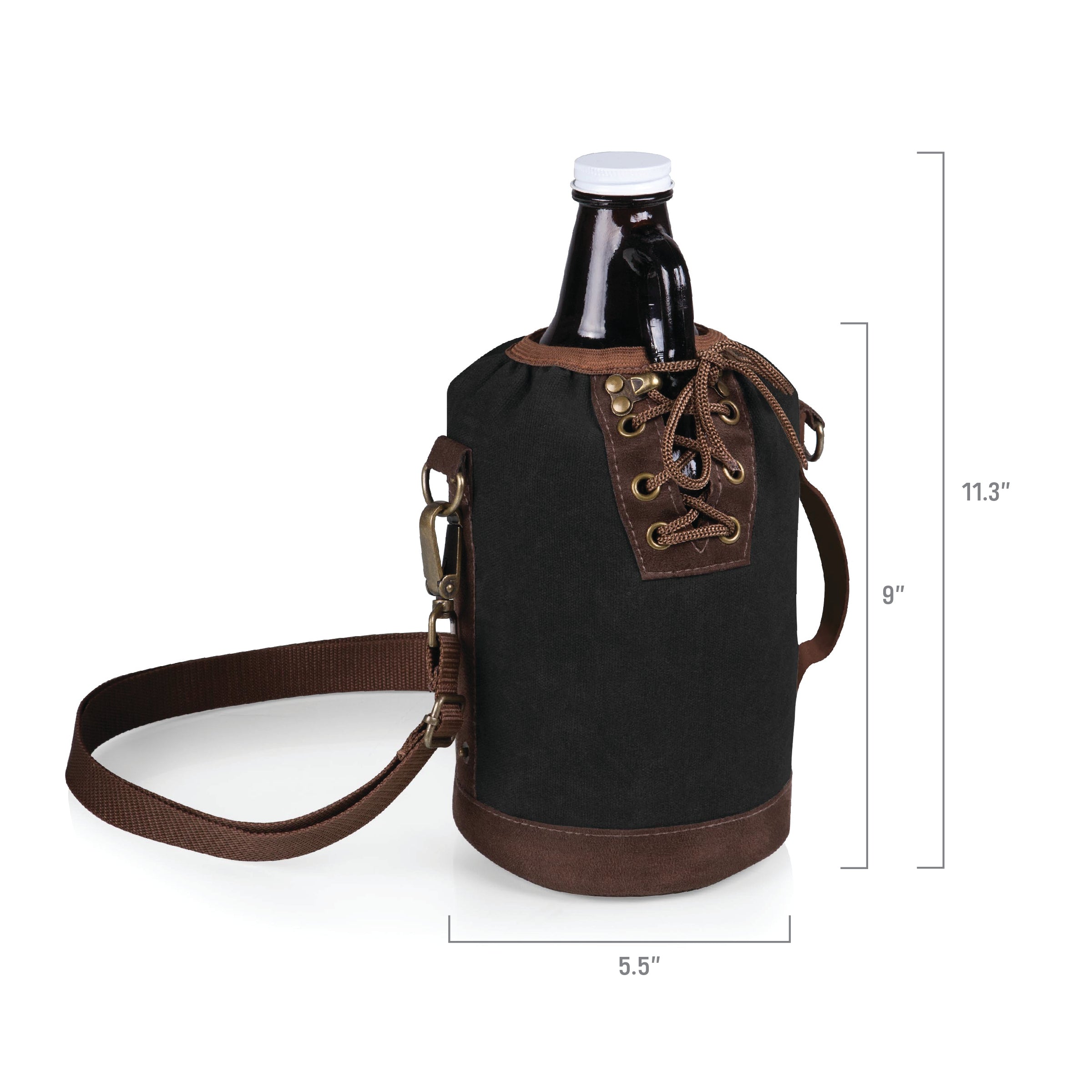 Seattle Kraken - Insulated Growler Tote with 64 oz. Glass Growler