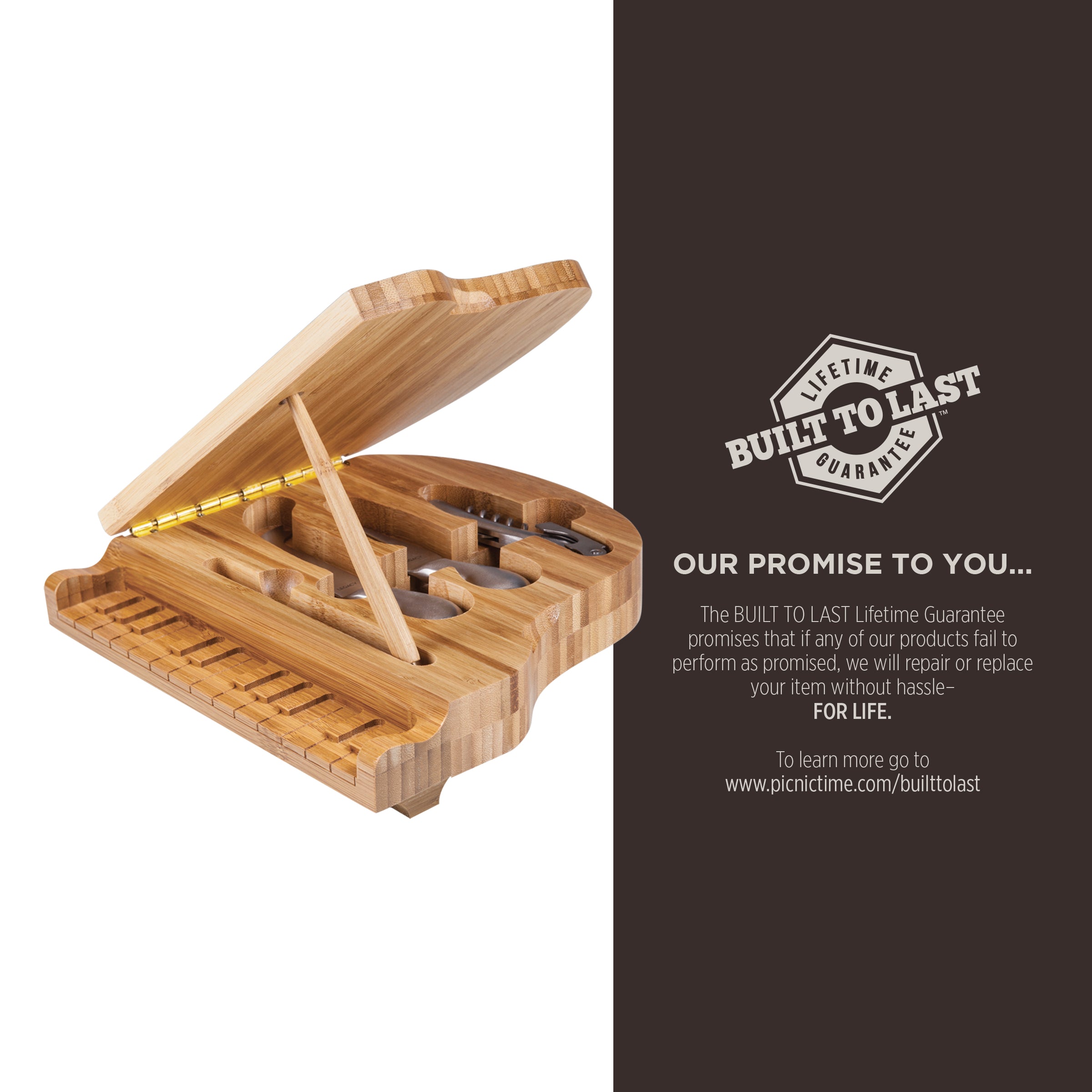 Piano Cheese Cutting Board & Tools Set