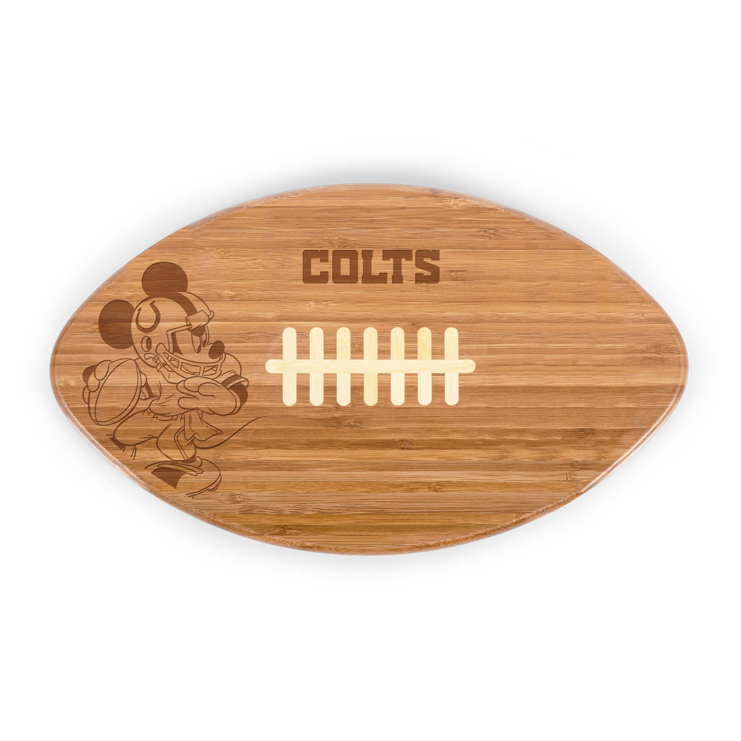 Indianapolis Colts Mickey Mouse - Touchdown! Football Cutting Board & Serving Tray