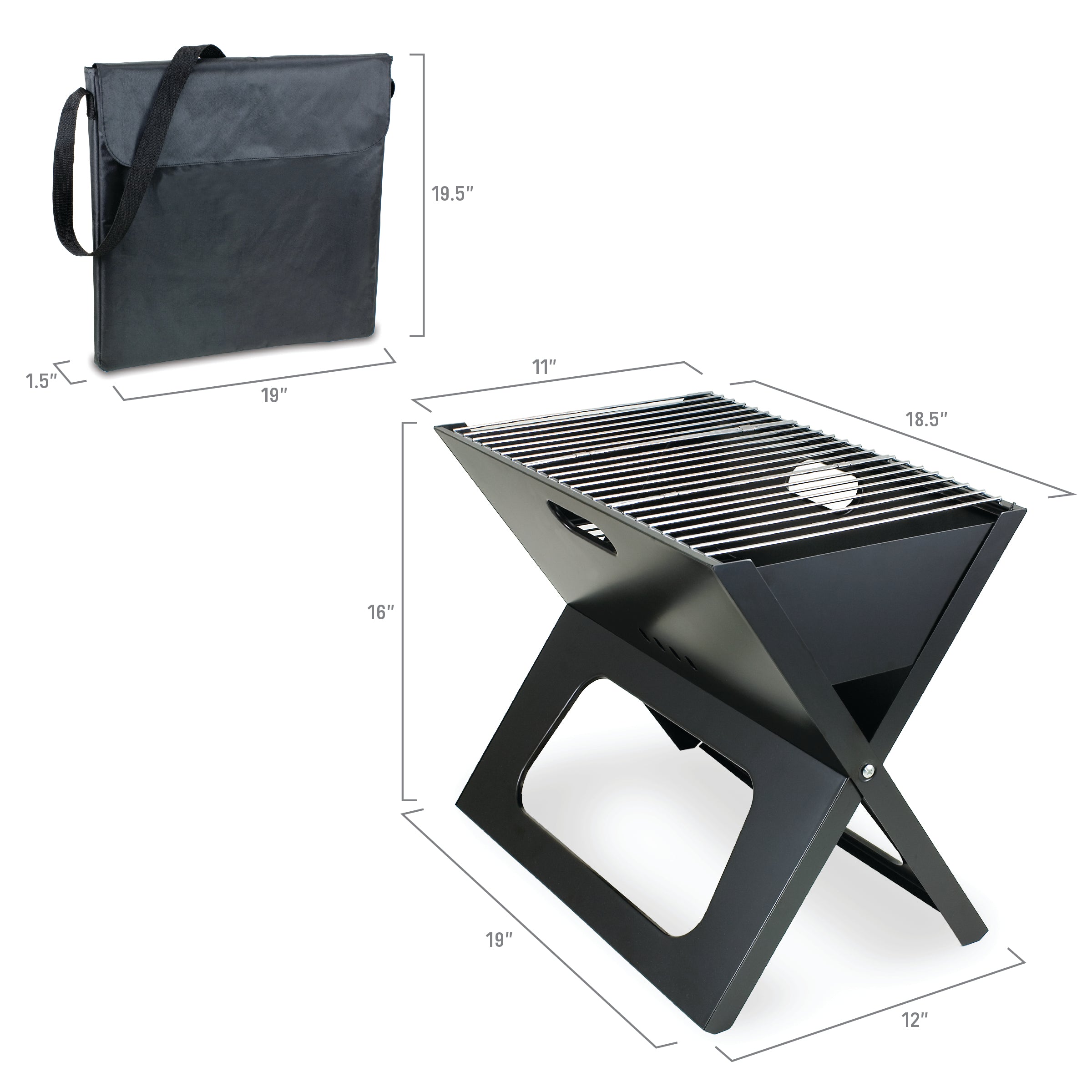 Vanderbilt Commodores - X-Grill Portable Charcoal BBQ Grill