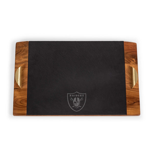 Las Vegas Raiders - Covina Acacia and Slate Serving Tray