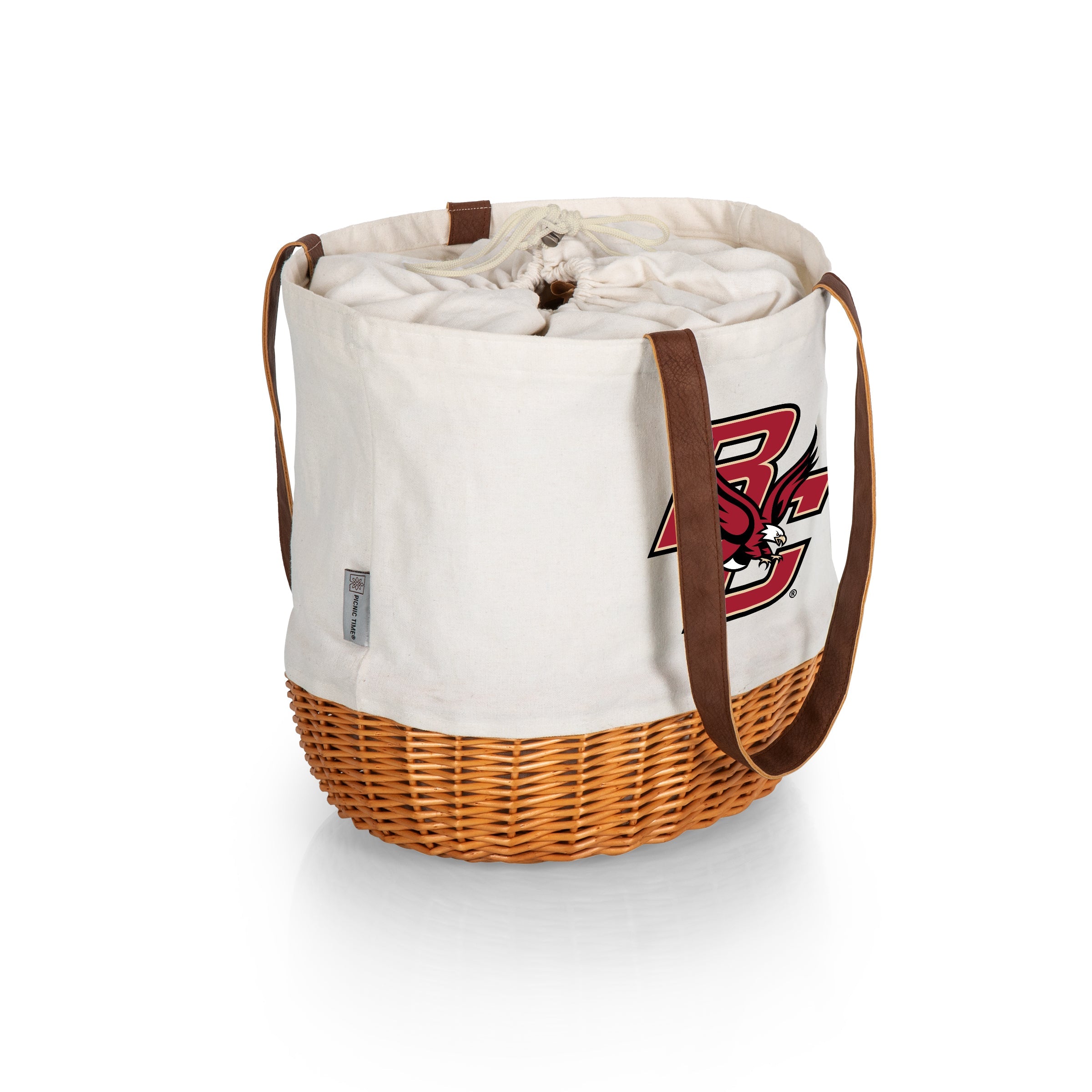 Boston College Eagles - Coronado Canvas and Willow Basket Tote