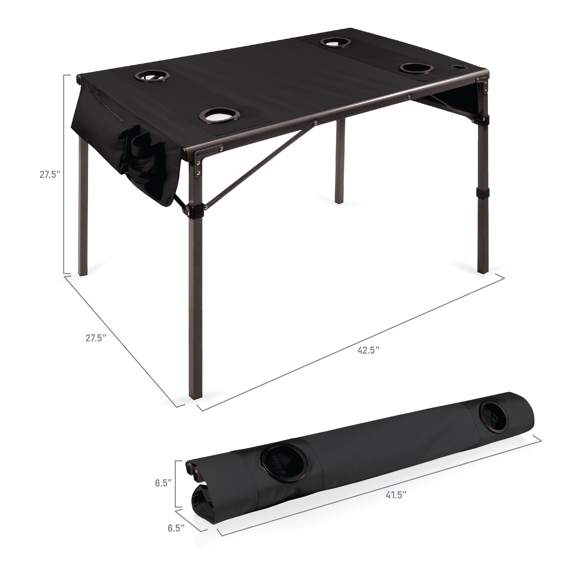 App State Mountaineers - Travel Table Portable Folding Table