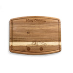 Mickey Mouse Christmas - Ovale Acacia Cutting Board