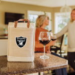 Las Vegas Raiders - Pinot Jute 2 Bottle Insulated Wine Bag