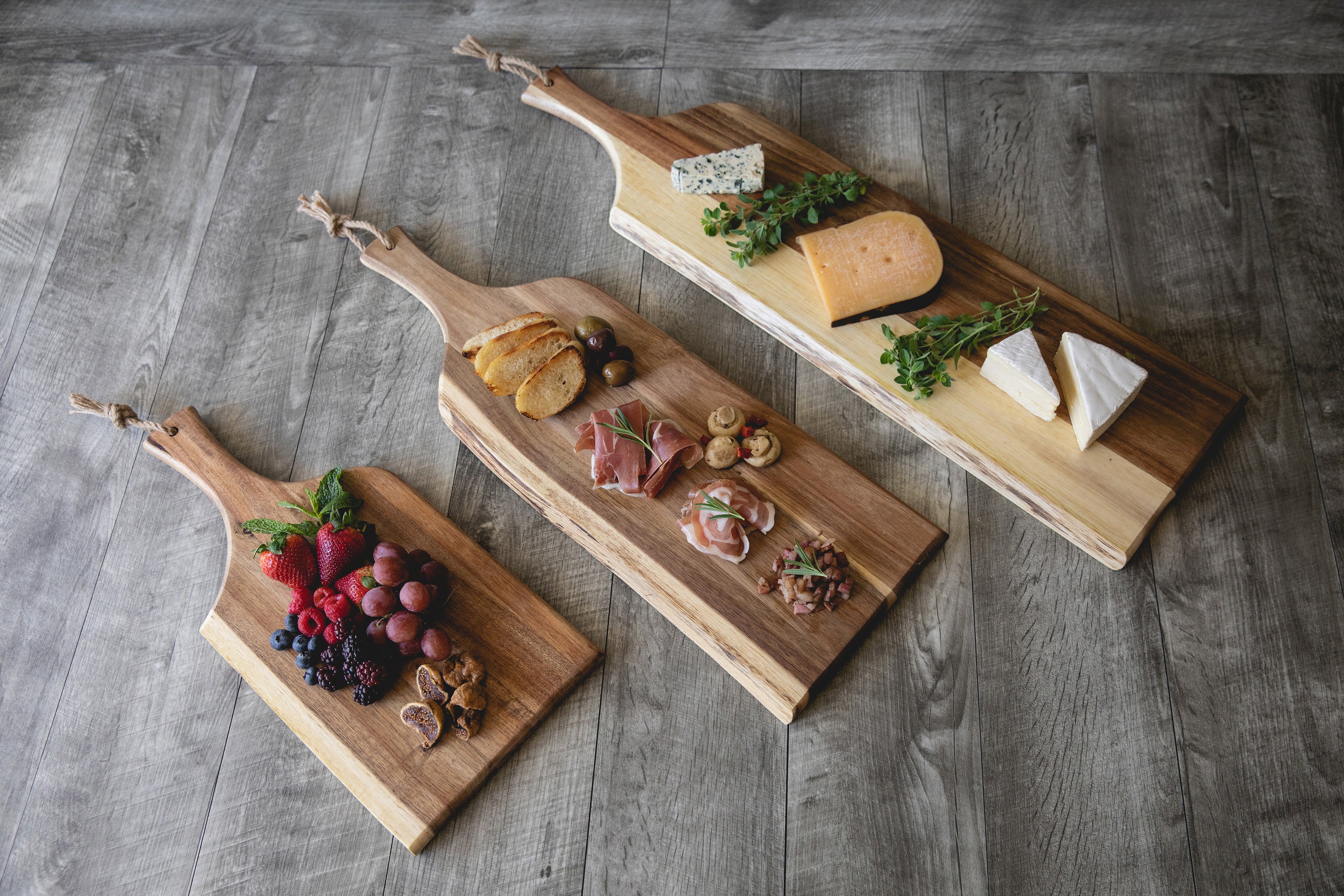 Set of 3 Artisan Serving Planks (18", 24", 30")