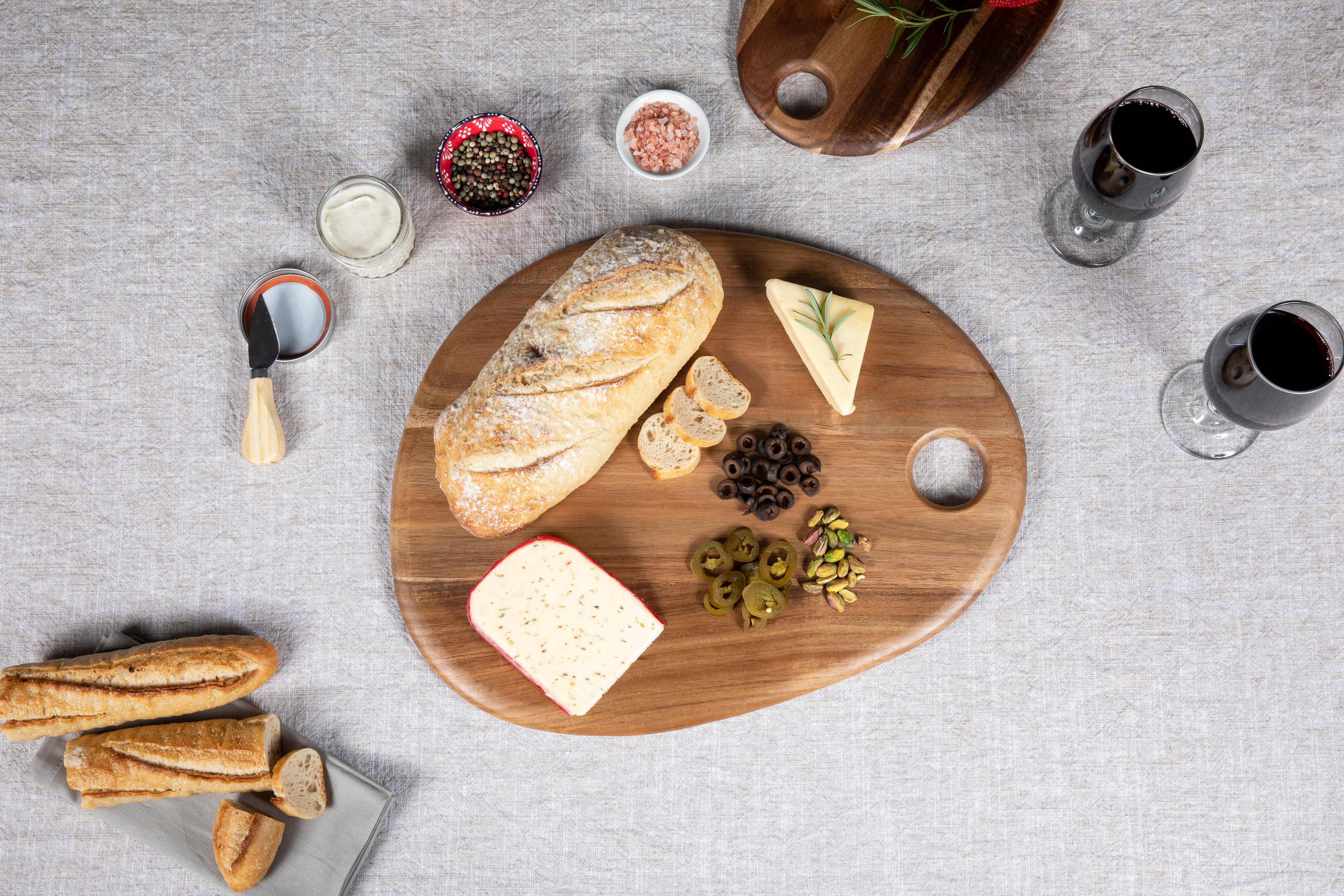 Pebble Shaped Acacia Serving Board 18" x 15"