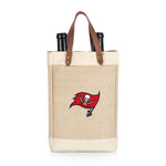 Tampa Bay Buccaneers - Pinot Jute 2 Bottle Insulated Wine Bag