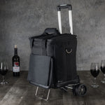 Cellar 6-Bottle Wine Carrier & Cooler Tote with Trolley