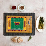 Washington Commanders Football Field - Icon Glass Top Cutting Board & Knife Set