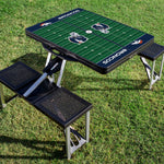 Denver Broncos Football Field - Picnic Table Portable Folding Table with Seats