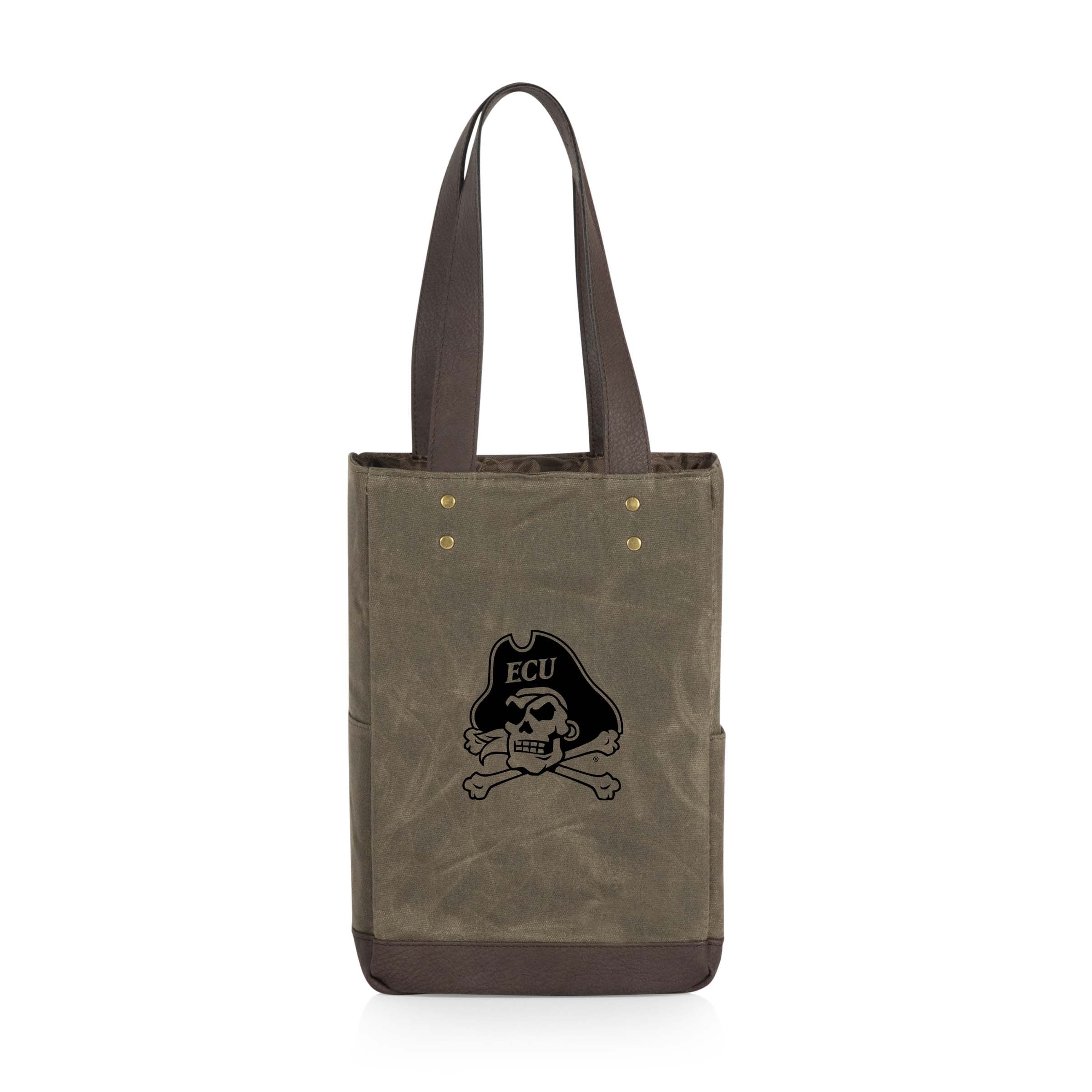 East Carolina Pirates - 2 Bottle Insulated Wine Cooler Bag