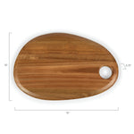 USC Trojans - Pebble Shaped Acacia Serving Board 15" x 10"